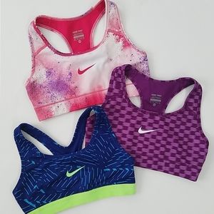 3 Nike sports bra XS
